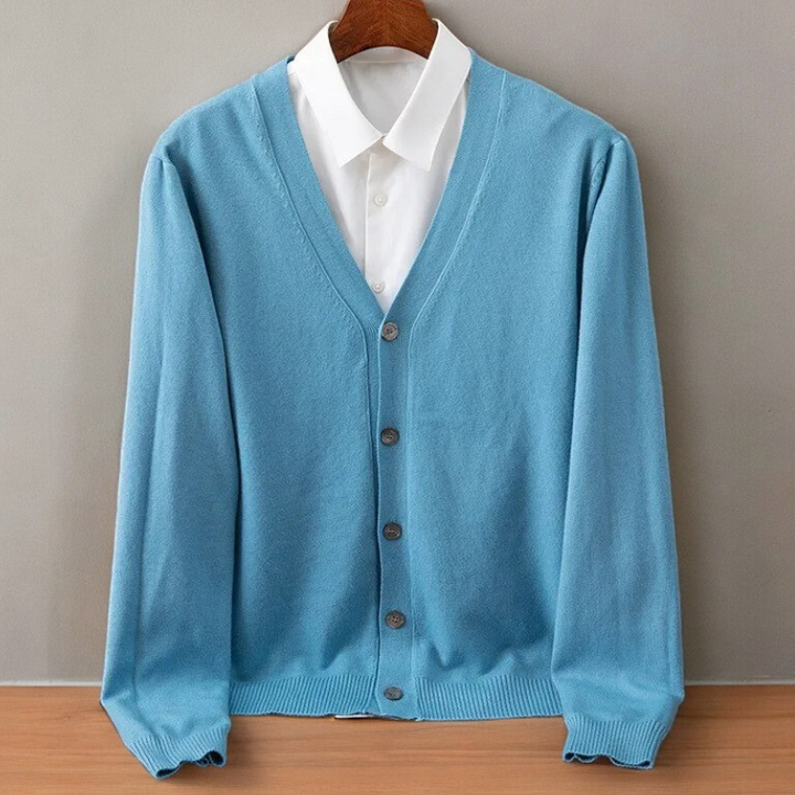 Cardigan da uomo in cashmere Santorini