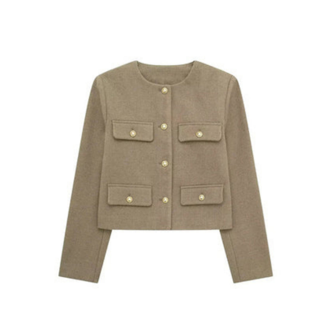 Women's Cropped Button-Front Jacket - photo 10