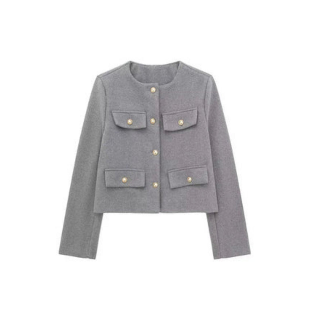 Women's Cropped Button-Front Jacket - photo 12