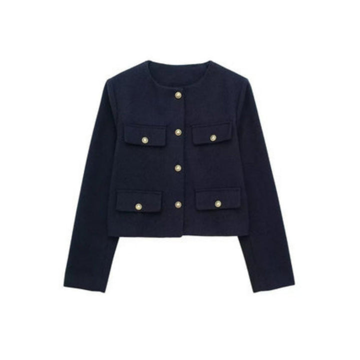 Women's Cropped Button-Front Jacket - photo 3