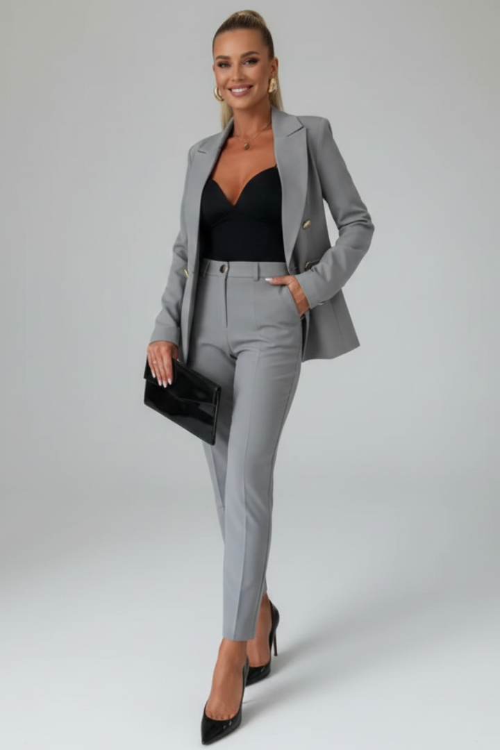Women's Blazer and Trousers Two-Piece Suit Set - photo 10