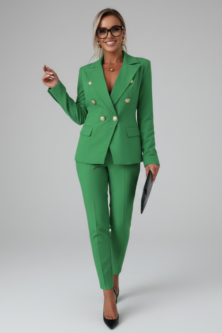 Women's Blazer and Trousers Two-Piece Suit Set - photo 9