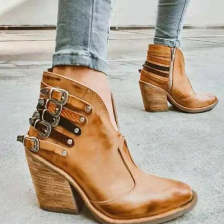 Women's Winter Boots with Buckle Strap - photo 5
