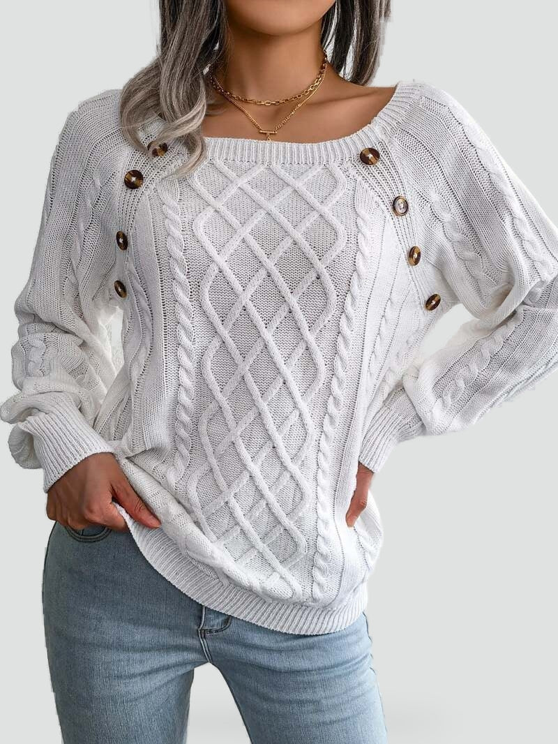 Women's Knitted Winter Jumper - photo 4