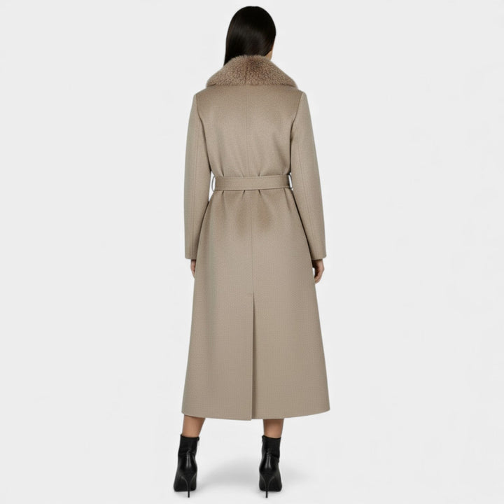 Women's Wrap Belted Coat with Side Pockets - photo 8