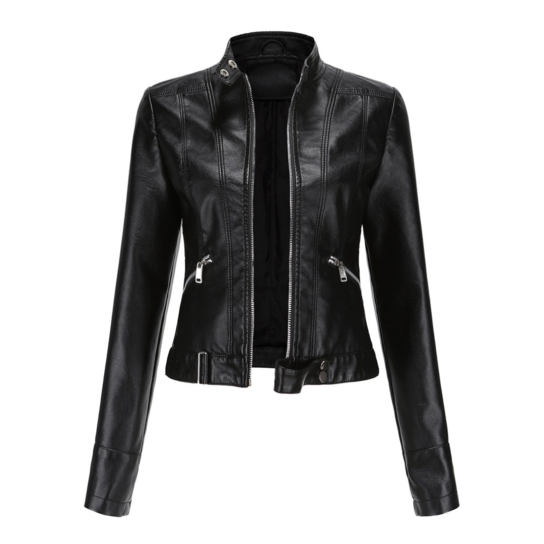 Women's Zip-Front Collared Bomber Jacket - photo 13