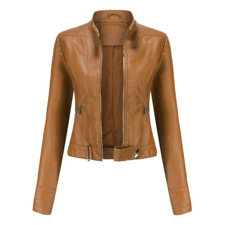 Women's Zip-Front Collared Bomber Jacket - photo 16