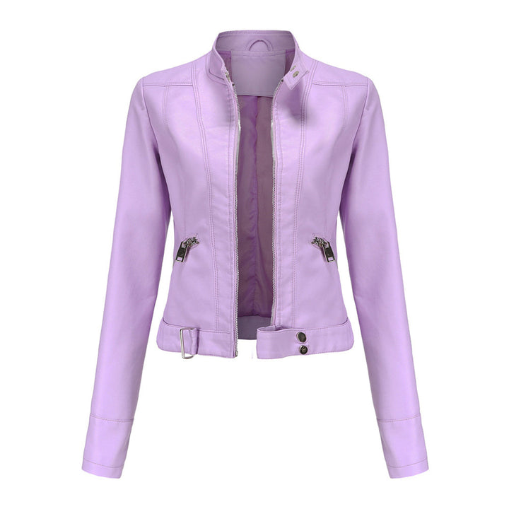 Women's Zip-Front Collared Bomber Jacket - photo 17