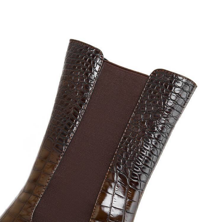 Darcy - Bottines pour femme à semelle crantée et empiècements élastiques