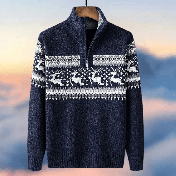 Carly - Jersey navideño para mujer con motivo festivo