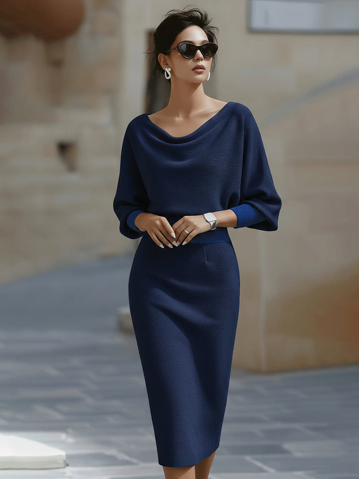 Women's Cocktail Dress with Cowl Neckline - photo 5