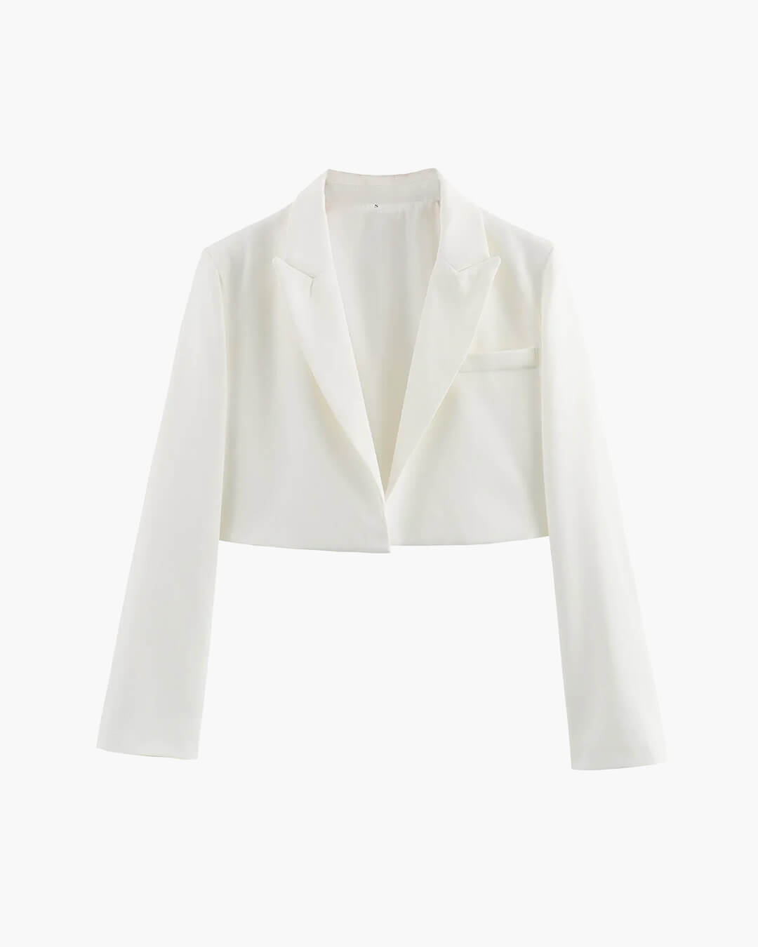 Pamela - Women's Cropped Puffer Jacket with Structured Shoulders