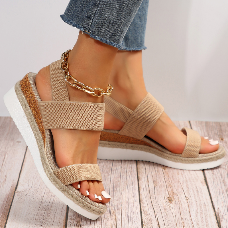 Women's Orthopedic Platform Sandals with Open Toe Design - photo 1