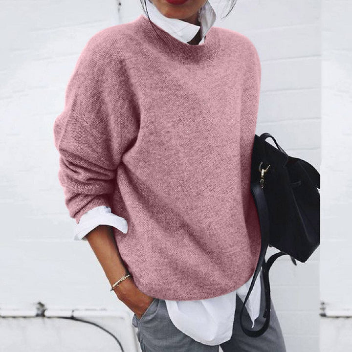 Women's Relaxed Crew Neck Jumper in Soft Knit - photo 3
