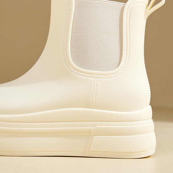 Katie: botas Chelsea impermeables para mujer con suela de plataforma